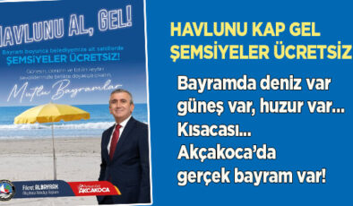 HAVLUNU AL, GEL!.. BAYRAMDA AKÇAKOCA SAHİLLERİ HALKIN HİZMETİNDE