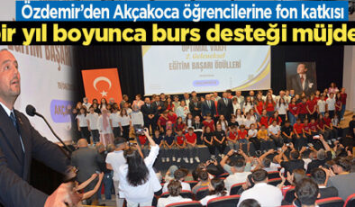BURHAN ÖZDEMİR BAŞARILI ÖĞRENCİLERE ÖDÜLLER VE BURS İMKANLARI SAĞLIYOR