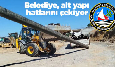 AKÇAKOCA BELEDİYESİ’NDEN HASTANEYE İÇME SUYU VE ATIK SU HATTI