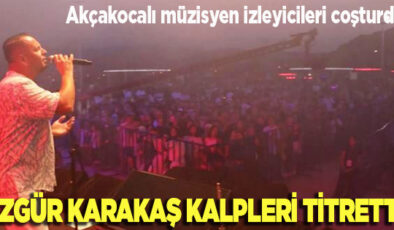 CUMAYERLİ VATANDAŞLAR MÜZİK ŞÖLENİ YAŞADI