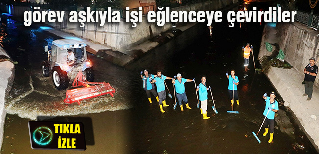 Dere Temizliğinde Hem Çalışıyorlar Hem Eğleniyorlar