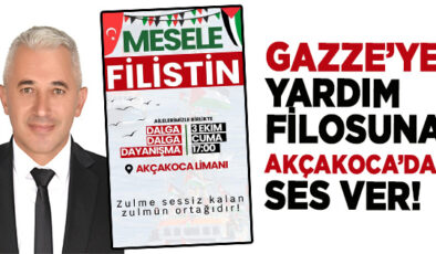 AKÇAKOCA’DAN GAZZE’YE DESTEK ETKİNLİĞİ