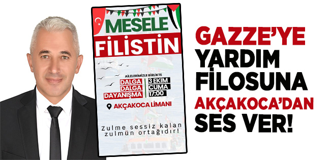 AKÇAKOCA’DAN GAZZE’YE DESTEK ETKİNLİĞİ