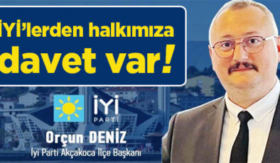 İYİ PARTİ AKÇAKOCA İLÇE TEŞKİLATI 3 EKİM’DE KONGREYE GİDİYOR