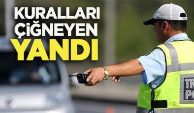 Aracından inene 180 bin, ambulansa yol vermeyene 46 bin lira ceza geliyor