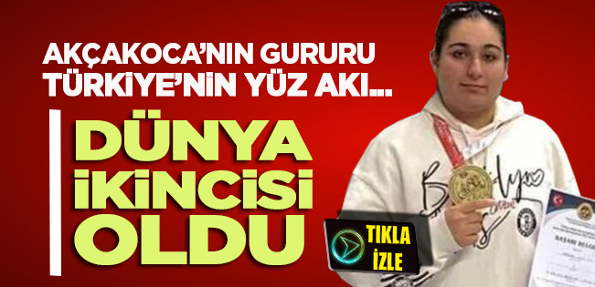AKÇAKOCALI BERRAK DİLAY TOP DÜNYA İKİNCİSİ OLDU!