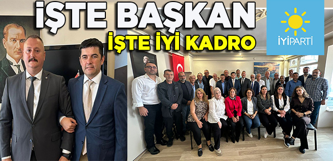 İYİ PARTİ’NİN İLÇE YÖNETİM KURULU VE GÖREV DAĞILIMI GERÇEKLEŞTİ