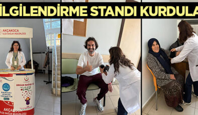 AKÇAKOCA’DA SAĞLIK BİLİNÇLENDİRME ÇALIŞMASI…