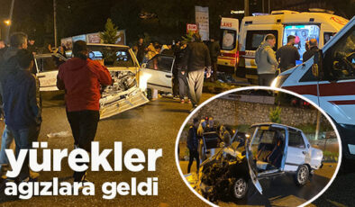 AKÇAKOCA’DA FECİ KAZA: TOFAŞ HURDAYA DÖNDÜ