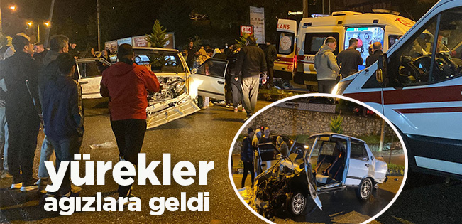 AKÇAKOCA’DA FECİ KAZA: TOFAŞ HURDAYA DÖNDÜ