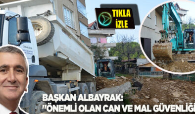 AKÇAKOCA BELEDİYESİNDEN TOPRAK KAYMASI SONRASI HIZLI MÜDAHALE