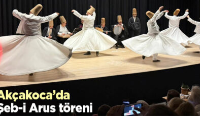 Akçakoca’da Mevlana’nın 752. Vuslat Yıldönümü Anma Programı Yoğun İlgi Gördü
