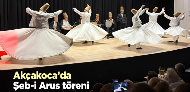 Akçakoca’da Mevlana’nın 752. Vuslat Yıldönümü Anma Programı Yoğun İlgi Gördü