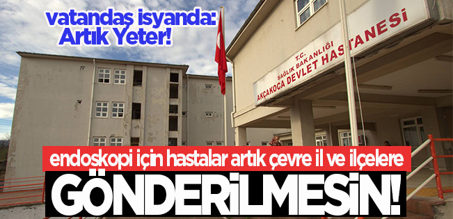 Akçakoca Devlet Hastanesi’nde “Endoskopi” Bilmecesi: Doktor Var, Hizmet Neden Yok?