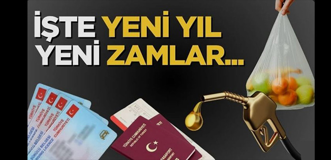 2026’ya zamlarla girdik… İşte kalem kalem zam yağmuru