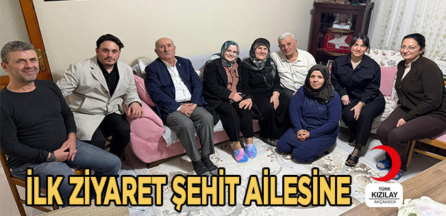 AKÇAKOCA KIZILAY’DAN ŞEHİT AİLESİNE ANLAMLI İFTAR ZİYARETİ