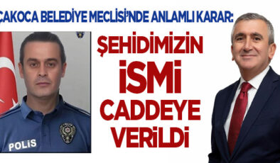 AKÇAKOCA BELEDİYE MECLİSİ’NDE ANLAMLI KARAR:  “ŞEHİT TURGUT KÜLÜNK CADDESİ” OY BİRLİĞİYLE KABUL EDİLDİ