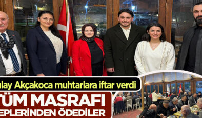 KIZILAY AKÇAKOCA, MUHTARLARLA İFTAR SOFRASINDA BULUŞTU