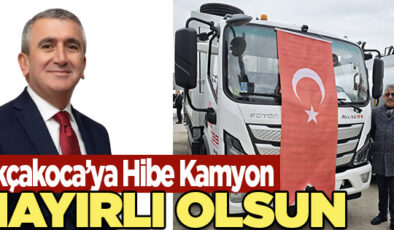 BELEDİYE’DEN EŞSİZ ÇABA… AKÇAKOCA’YA HİBE KAMYON