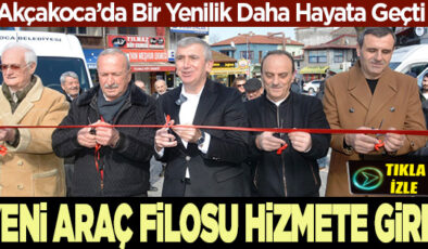 AKÇAKOCA’DA ULAŞIMDA YENİ DÖNEM: 13 YENİ ARAÇ DÜZENLENEN PROGRAMLA HALKA TANITILDI