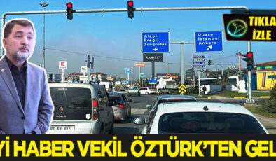 AKÇAKOCA GİRİŞİNDEKİ KRONİK KAVŞAK SORUNU ÇÖZÜLÜYOR