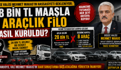 28 BİN TL MAAŞLA 8 ARAÇLIK FİLO NASIL KURULDU?.. GÖZLER VALİ MAKAS’TA!