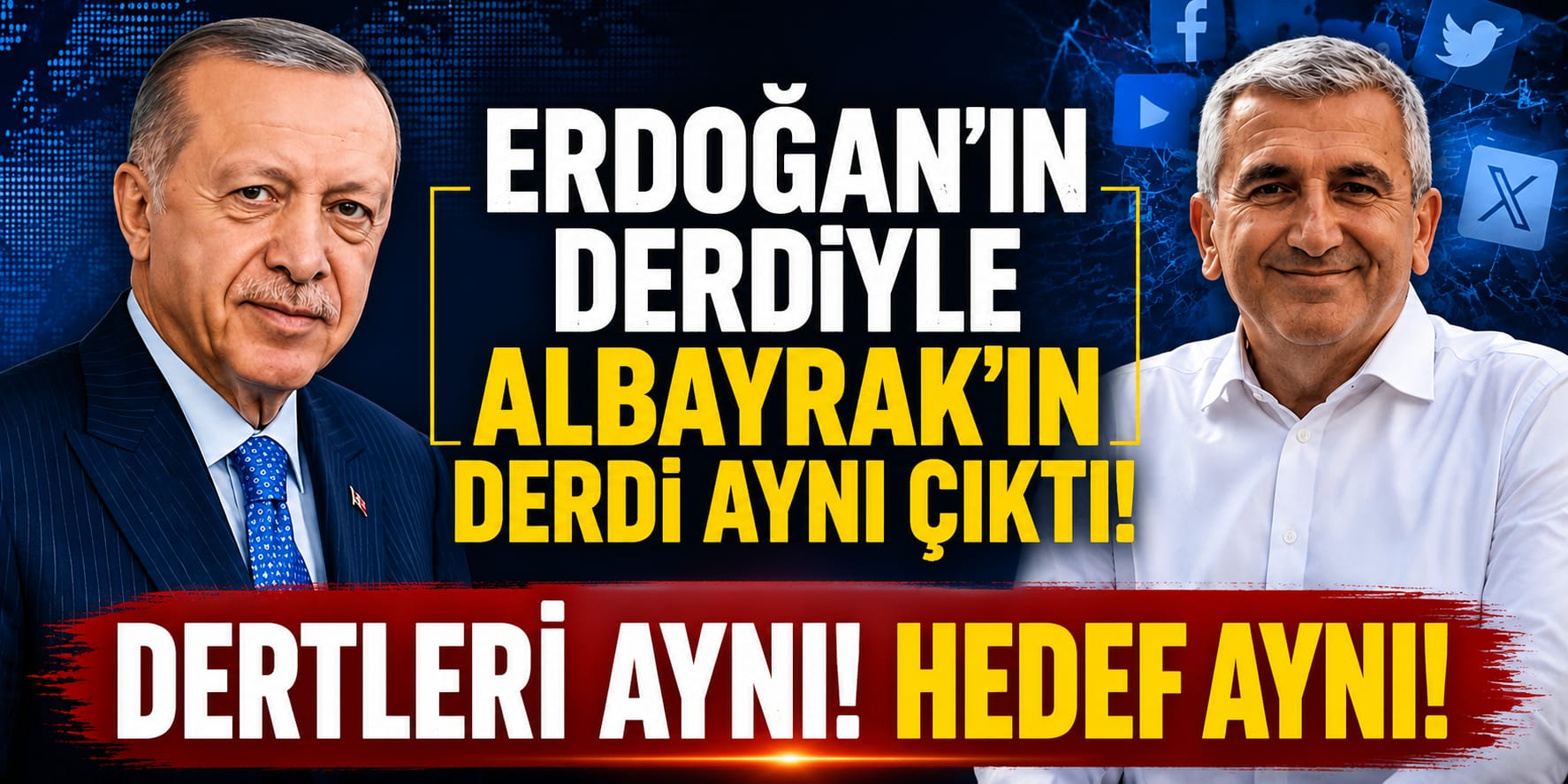 CUMHURBAŞKANI ERDOĞAN’IN DERDİYLE BAŞKAN ALBAYRAK’IN DERDİ AYNI ÇIKTI