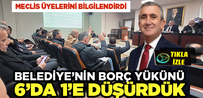FİKRET ALBAYRAK: “BORÇ YÜKÜNÜ YÜZDE 175’TEN YÜZDE 30’A DÜŞÜRDÜK”