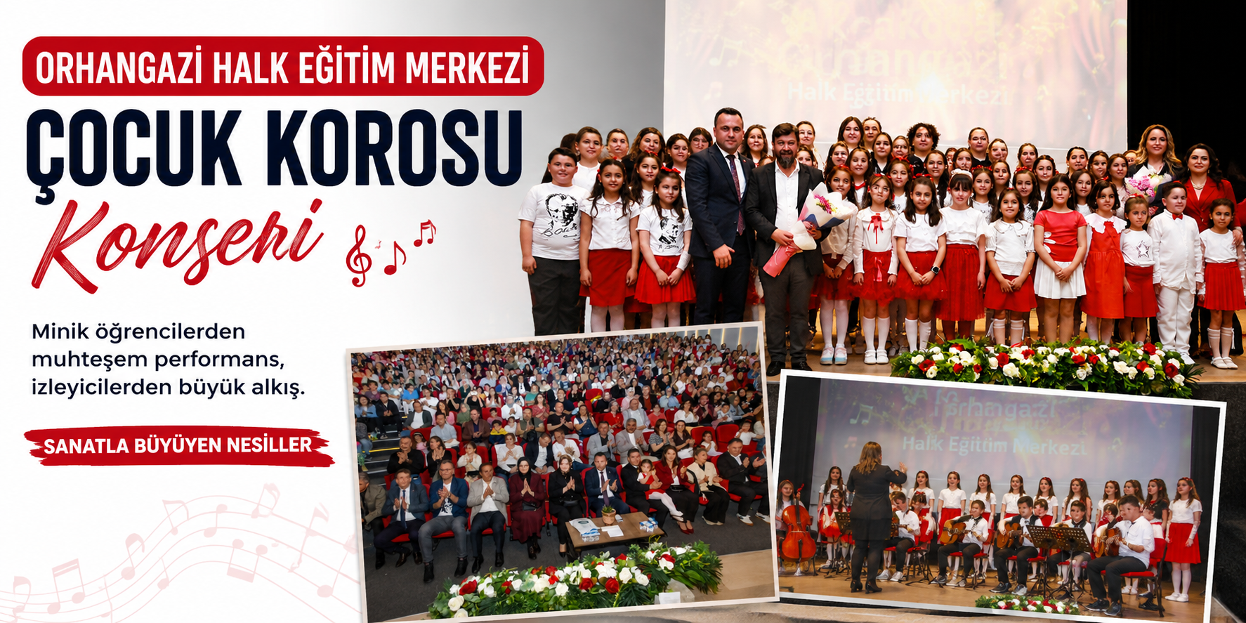 AKÇAKOCA’DA MİNİK SESLERE BÜYÜK ALKIŞ