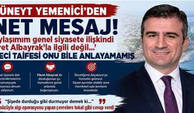 CÜNEYT YEMENİCİ ALGI ÇEVRELERİNE KARŞI SESSİZLİĞİNİ BOZDU…. ŞİŞEDE DURDUĞU GİBİ DURMUYOR DEMEK Kİ