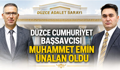 DÜZCE CUMHURİYET BAŞSAVCISI YASİN EMRE MERSİN CUMHURİYET BAŞSAVCILIĞI’NA ATANDI