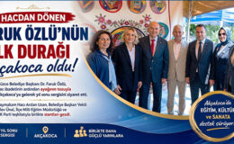 HACDAN DÖNEN FARUK ÖZLÜ’NÜN İLK DURAĞI AKÇAKOCA OLDU