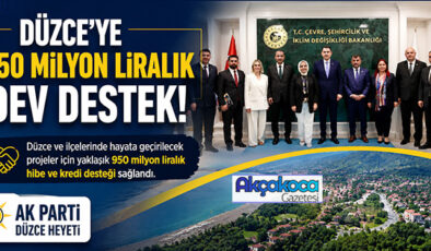 AK PARTİ HEYETİNDEN DÜZCE’YE 950 MİLYON LİRALIK DESTEK HAMLESİ