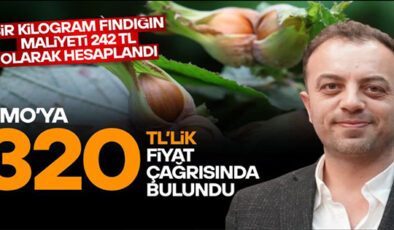 MUTİOĞLU; “ÜRETİCİNİN ZARAR ETMEMESİ İÇİN TMO 320 TL FİYAT AÇIKLAMALI”