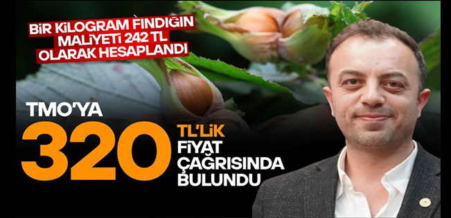 MUTİOĞLU; “ÜRETİCİNİN ZARAR ETMEMESİ İÇİN TMO 320 TL FİYAT AÇIKLAMALI”