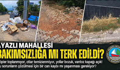 AYAZLI MAHALLESİ BAKIMSIZLIĞA MI TERK EDİLDİ?.. AKÇAKOCA’YA YAKIŞMAYAN GÖRÜNTÜLER