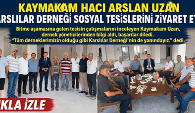 AKÇAKOCA KAYMAKAMI HACI ARSLAN UZAN’DAN KARSLILAR DERNEĞİ SOSYAL TESİSLERİNE ZİYARET
