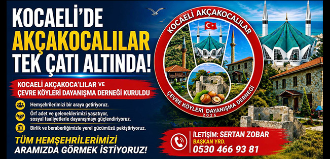 KOCAELİ’NDE AKÇAKOCALILAR TEK ÇATI ALTINDA BULUŞUYOR