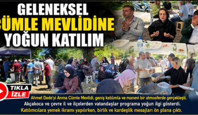GELENEKSEL CÜMLE MEVLİDİNE YOĞUN KATILIM… BAŞKAN VEKİLİ ÜNAL KENDİ ELLERİYLE İKRAM SUNDU
