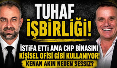 CHP BİNASINDA DİKKAT ÇEKEN TABLO: ABANOZ İSTİFA ETTİ AMA BİNADAN AYRILMIYOR!