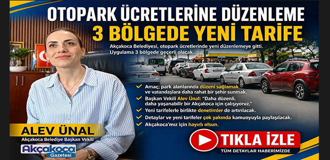 AKÇAKOCA’DA YOL KENARI OTOPARK ÜCRETİ 900 TL OLDU