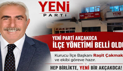 YENİ PARTİ AKÇAKOCA’DA KURUCU YÖNETİMİNİ BELİRLEDİ