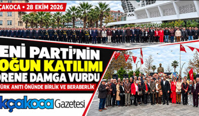 ÇELENK SUNMA TÖRENİNE YENİ PARTİ’NİN YOĞUN KATILIMI DAMGA VURDU